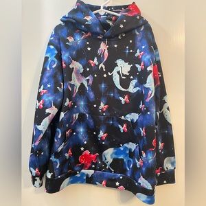 Unicorn Mermaid Hoodie Size L